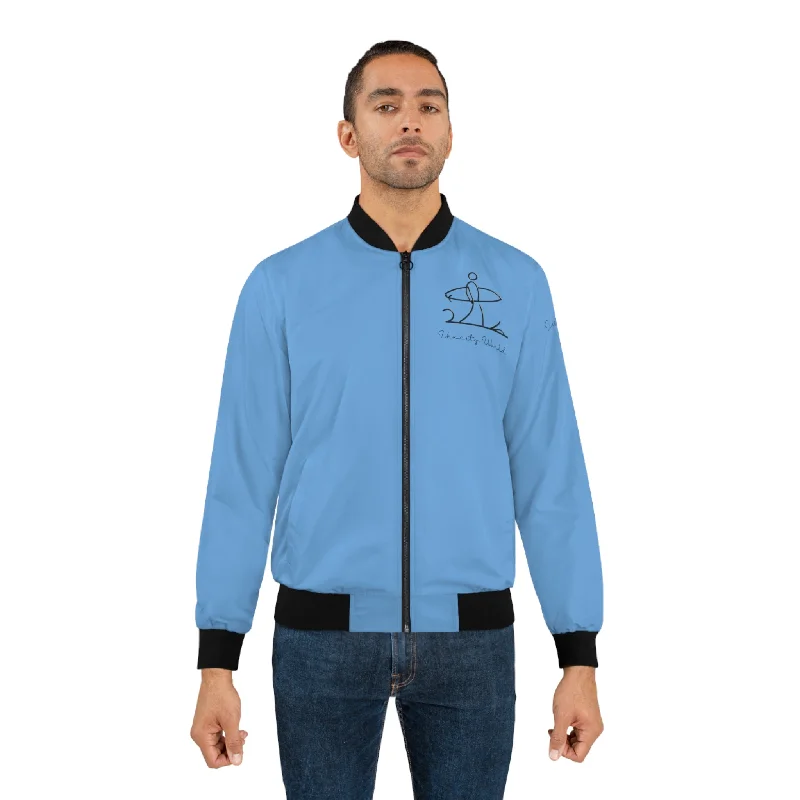 Vexcity World Bomber Jacket Light Blue