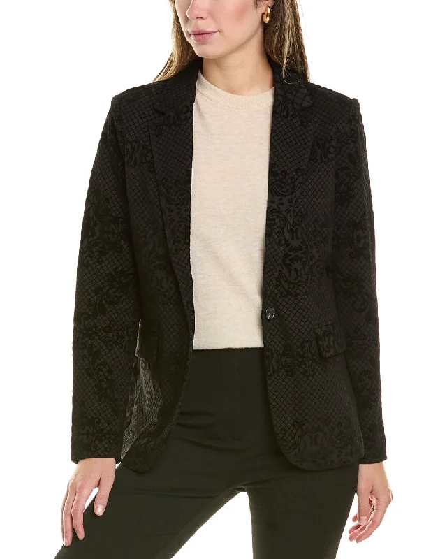 Nanette Nanette Lepore Velvet Damask Blazer