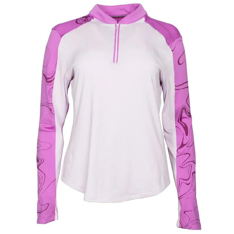 New Under Armour Zinger Liquify 1/4 Zip Golf Pullover in Lilac MSP$68