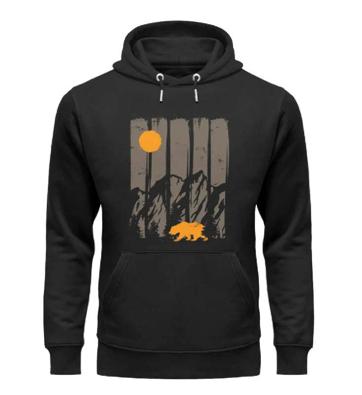 Berge, Mond und Bär - Unisex Premium Organic Hoodie