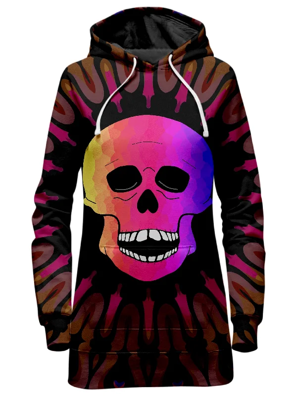 Skull Kaleidoscope Hoodie Dress