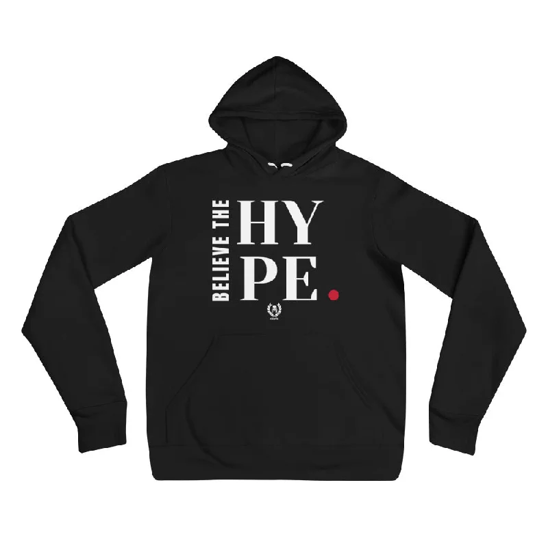 'Believe The Hype' Black x White Pullover Hoodie