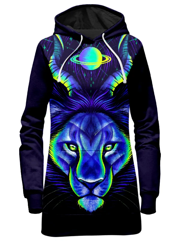 Celestial Lion Hoodie Dress