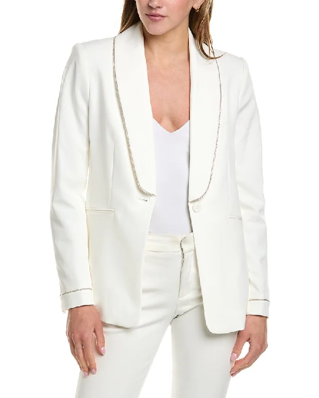 Elie Tahari Rhinestone Trim Blazer