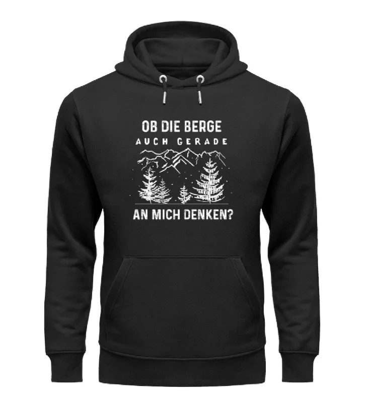 Ob die Berge auch gerade an mich denken - Unisex Premium Organic Hoodie