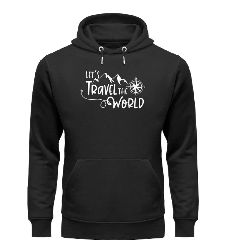 Lets travel the world - Unisex Premium Organic Hoodie